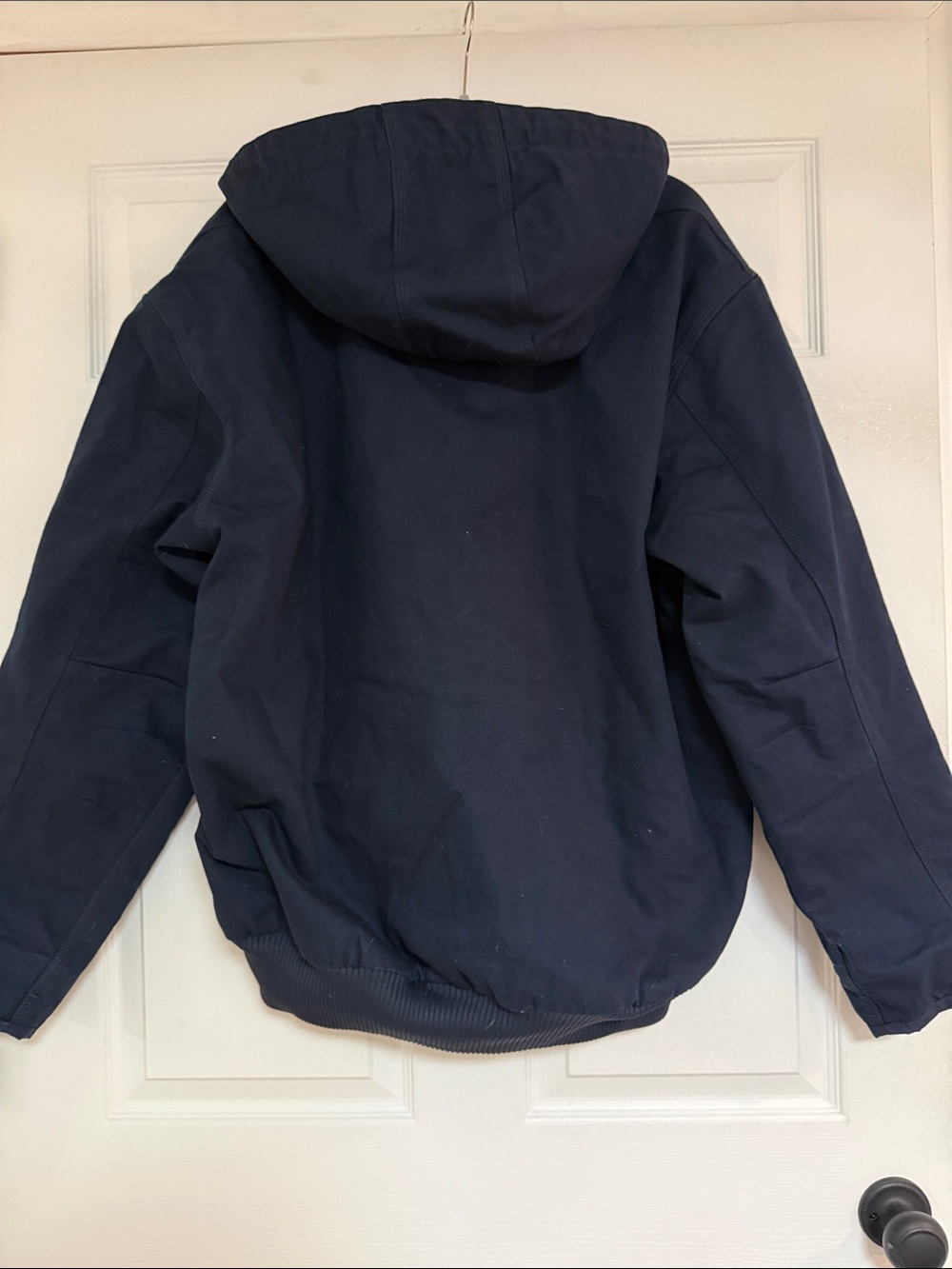 NWT Carhartt Navy Hooded Work Jacket - Picture 10 of 10